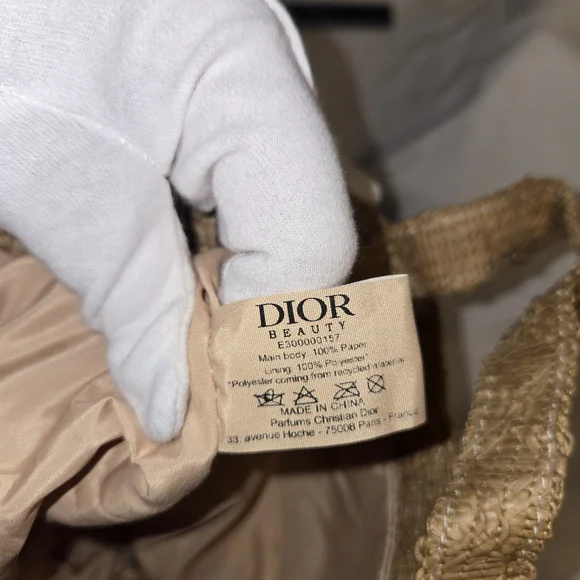 Tan Woven Tote Bag Promo Dior - Picture 7 of 8